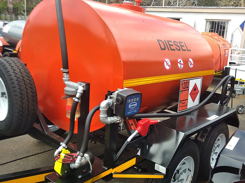 2000 Litre Steel Fuel Trailer
